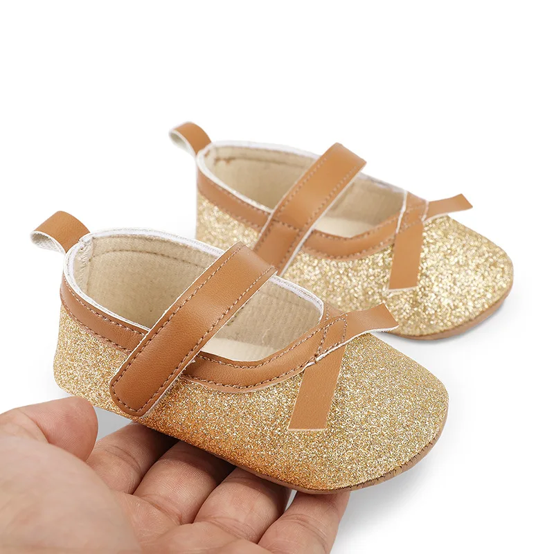 

Summer Baby Girls Princess Shoes Shiny PU Mary Jane Flats Dress Walking Shoes for Newborn Infant Toddler First Walkers Shoe