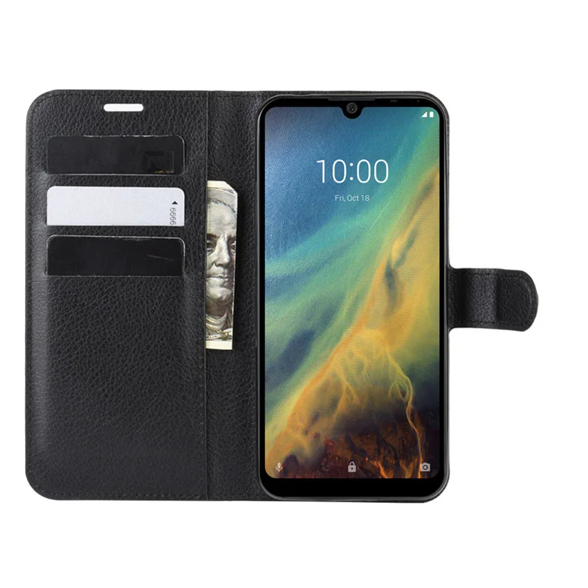 Чехол-Кошелек для ZTE Blade A5 2020 кожаный с подставкой