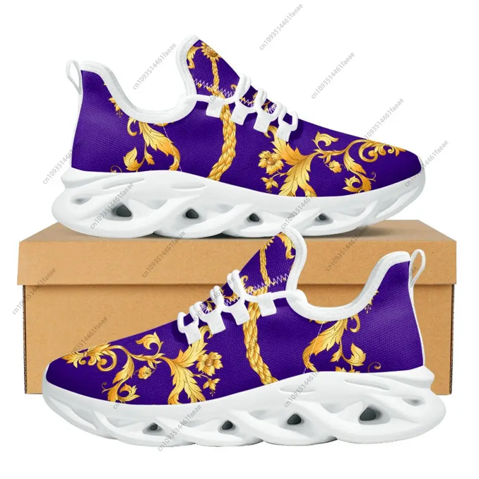 WHEREISART новые женские кроссовки золотые цветочные дизайны на шнуровке для пар