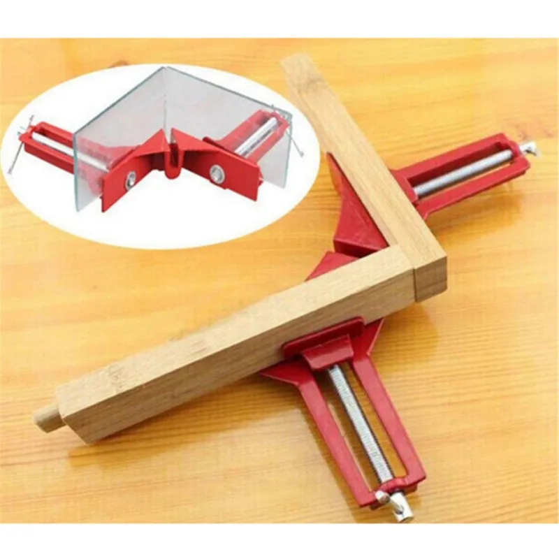 

Rugged 90 Degree Right Angle Clamp Clip DIY Corner Clamps Quick Fixed Glass Wood Picture Frame Woodwork Right Angle Corner