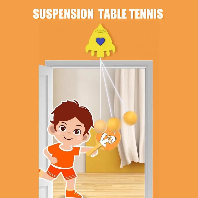 

Подвесной Тренировочный Набор для настольного тенниса, комнатный подвесной тренажер для настольного тенниса, набор для самостоятельной тренировки в помещении, игрушка для родителей и детей