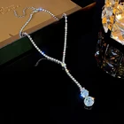 Лидер продаж, блестящее ожерелье для женщин, модная Длинная подвеска в французском романтическом стиле, цепочка до ключиц, богемное простое пляжное украшение с кисточками