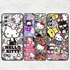 hot hello kitty cute for oppo find x5 x3 x2 neo reno7 se 6 5 4 2 z f lite pro 5g 4g black soft silicone phone case free global shipping