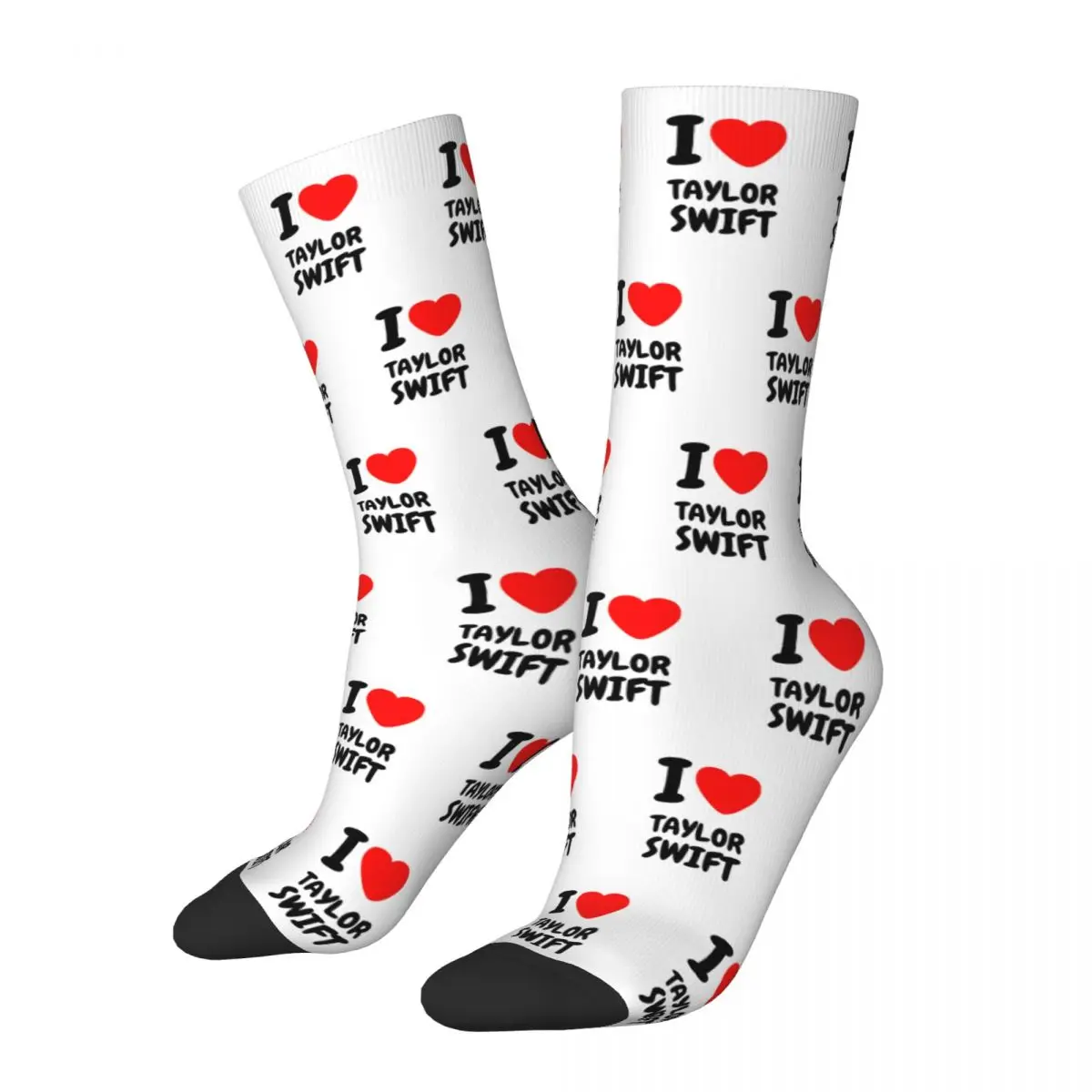 

Веселые забавные мужские носки, новинка, носки I Love Taylor, носочки для музыки, скейтборда, женские носки, весна, лето, осень, зима