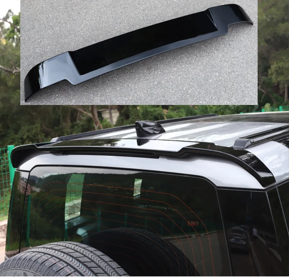 

Car Rear Window Roof Spoiler lips Visor R Style ABS Plastic Tail Wing for LR Range Rover Defender 2020 2021