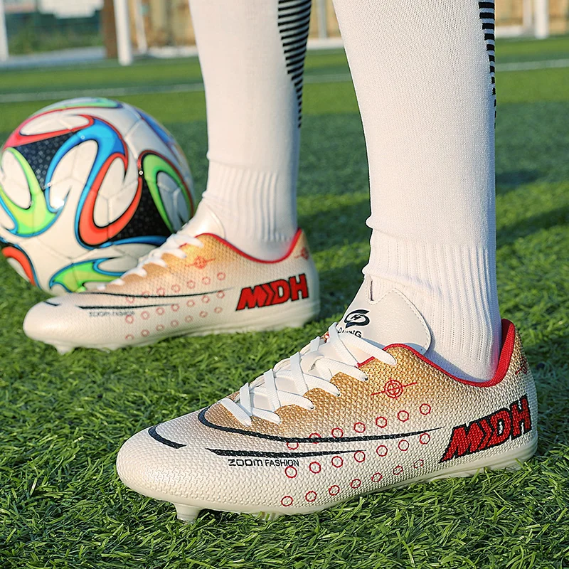 

Football Shoes Men Broken Nails TF Hard Ground Kids Footwear Ag Long Nails Grass Youth Women Competition Training Soccer Shoes