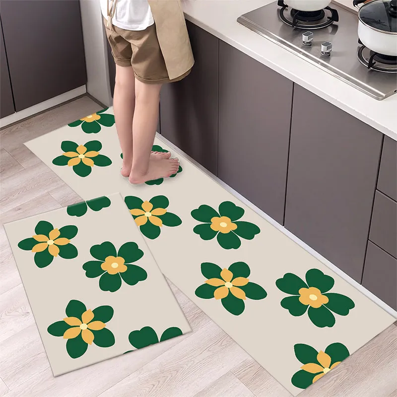 

Моющийся нескользящий кухонный ковер, ковер для журнального столика, входной коврик, напольный длинный ковер для спальни, ванной, домашний ...