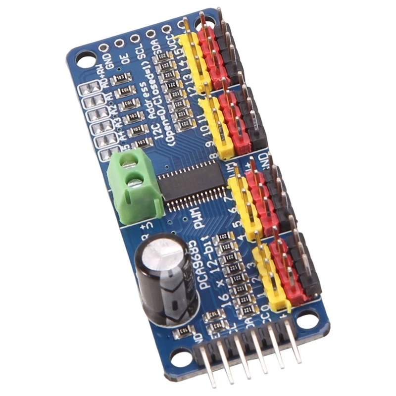 16 канальный 12-битный PWM-драйвер серводвигателя PCA9685 модуль I2C IIC для Arduino Raspberry Pi 2