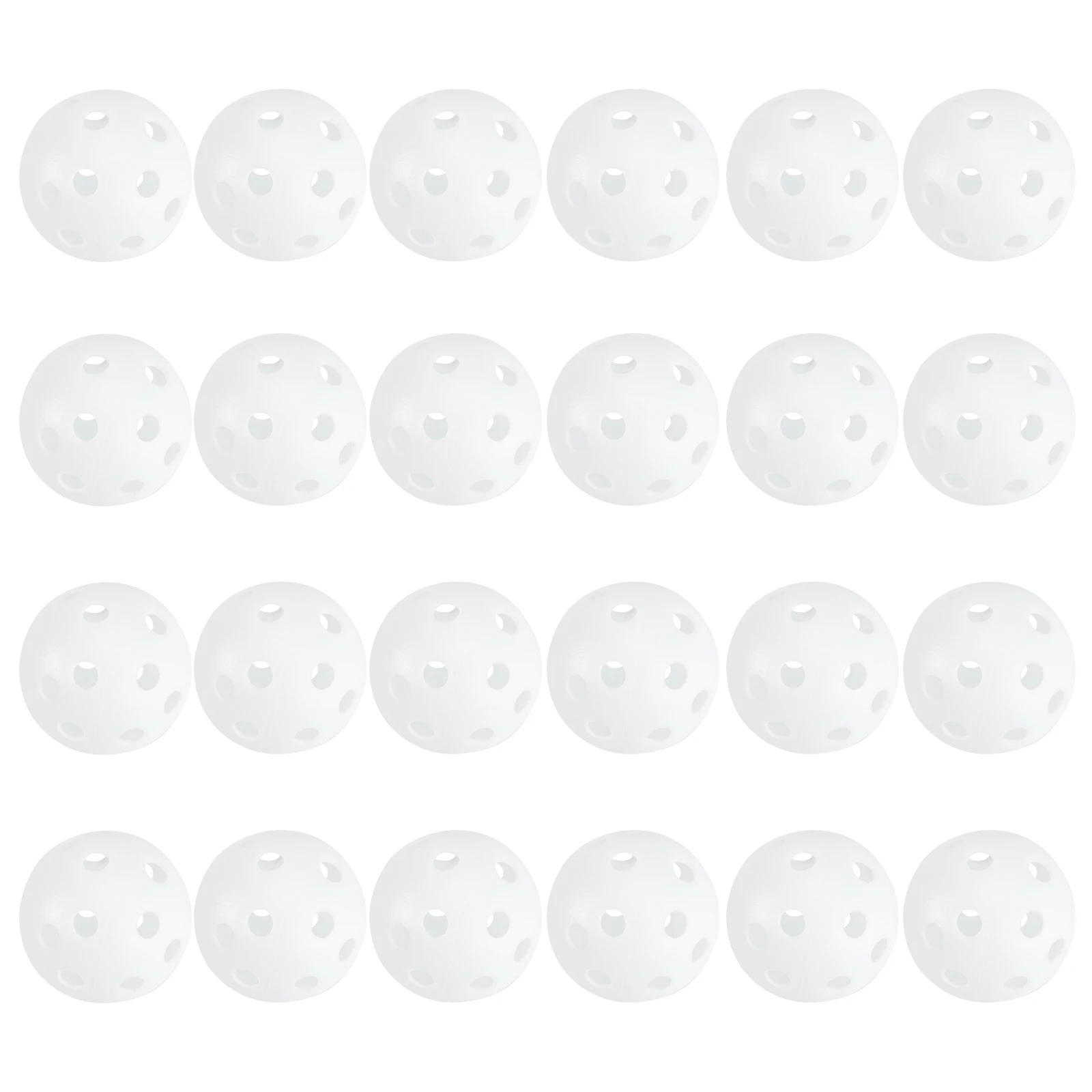 

24pcs Perforated Plastic Play Balls Hollow Practice Training Sports Balls Training Aids Golf Balls Sports Travel Accessories A50