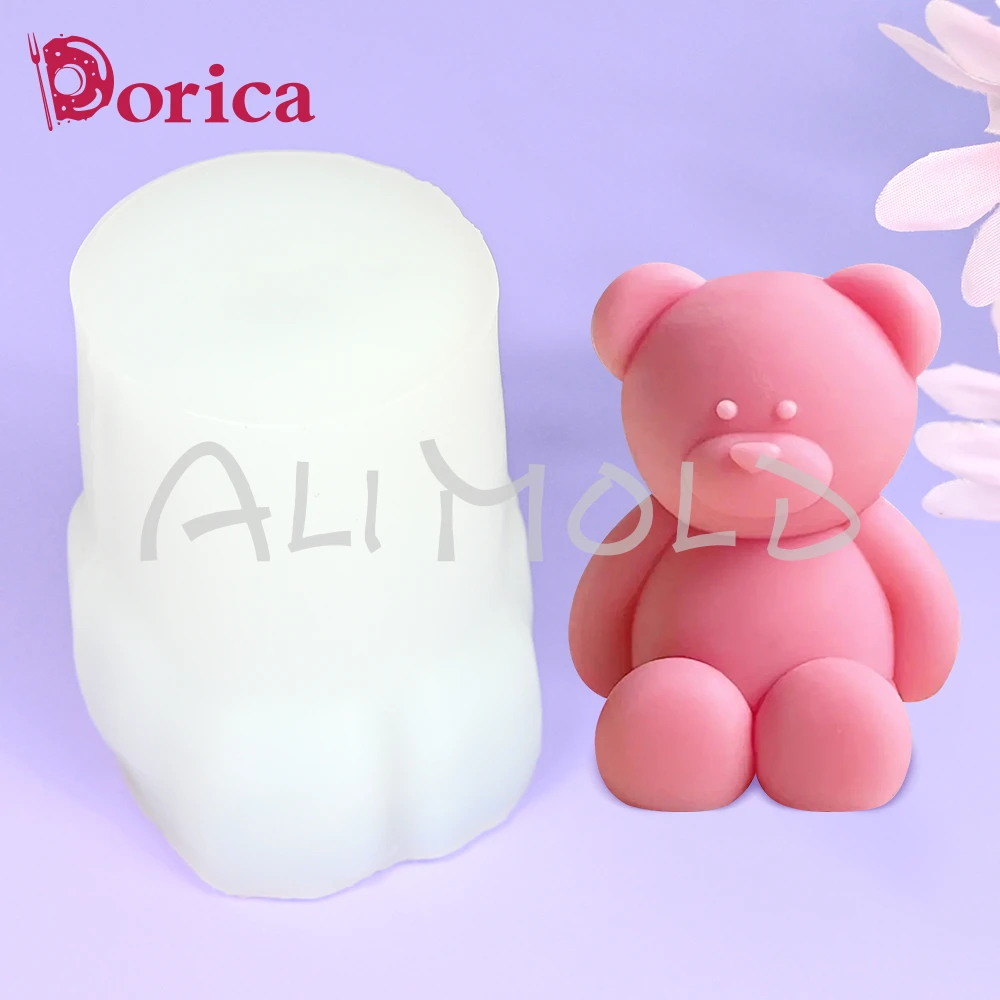 3D большой сидячий медведь фотомагнитный гипс украшение для дома своими руками