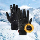 Зимние перчатки для мужчин, водонепроницаемые теплые перчатки для сенсорных экранов, уличные Нескользящие ветрозащитные велосипедные мужские перчатки с закрытыми пальцами, высокое качество
