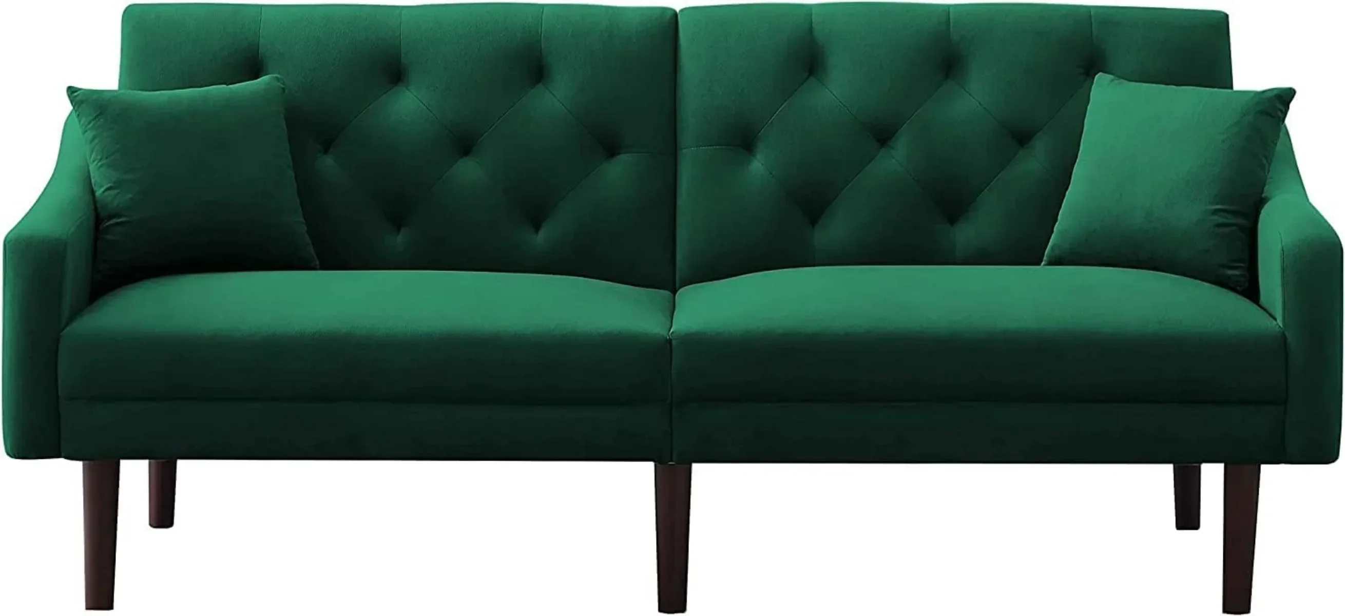 Диван-трансформер Futon с 2 подушками бархатный диван металлическими ножками и