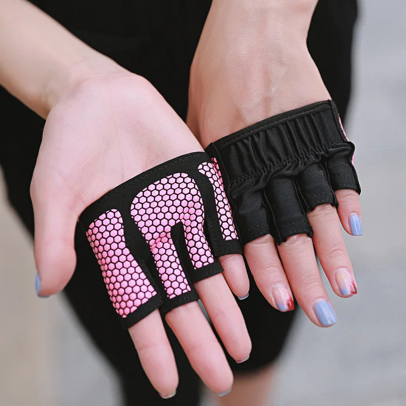 

Fitness Gloves Women's Dumbbell Exercise Cycling Breathable Sports Thin Outdoor Sunscreen Silicone Non-slip Half-finger Gloves