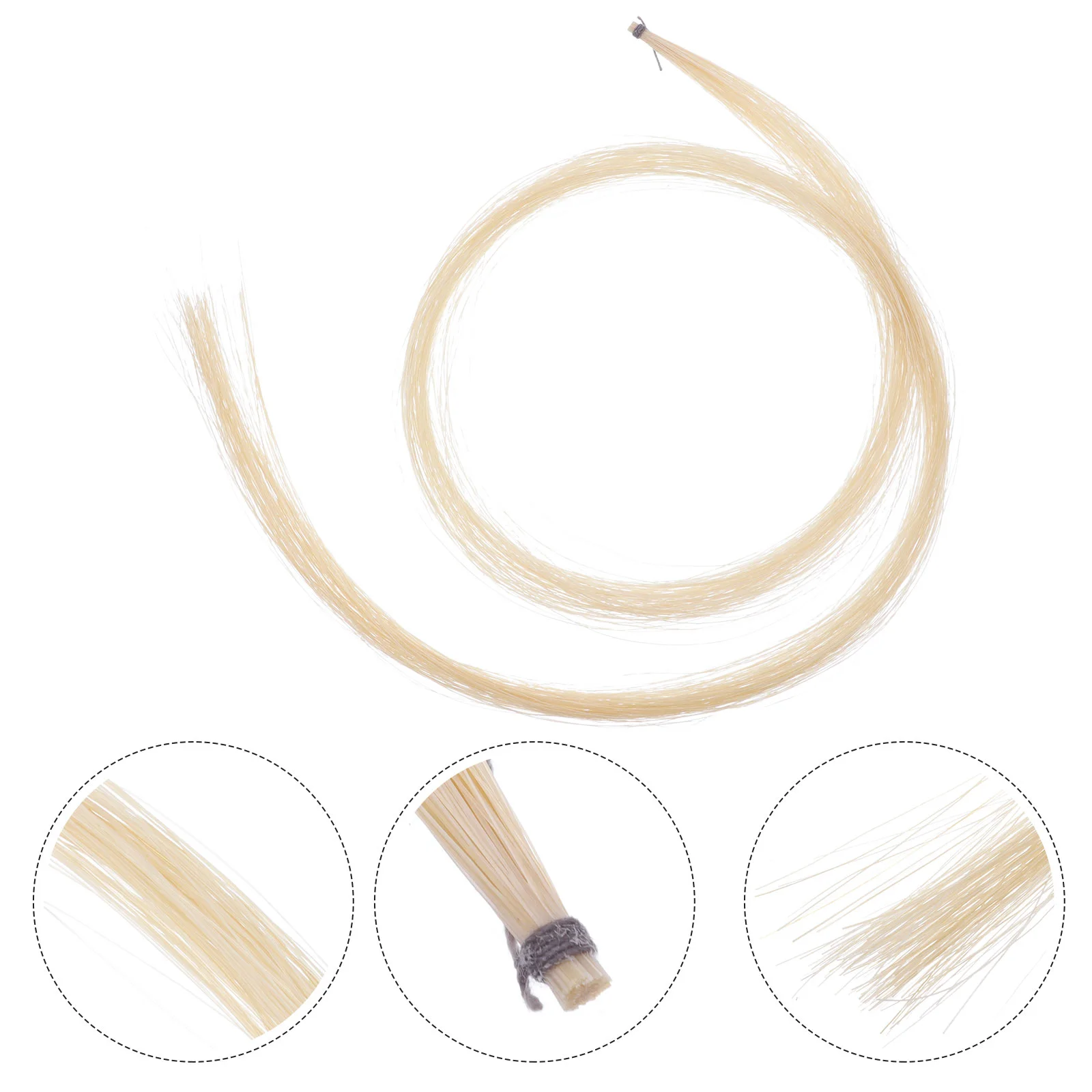 

Horse Hair Mongolian Horse Tail Violin Cello Erhu Bow Hairs for String Parts