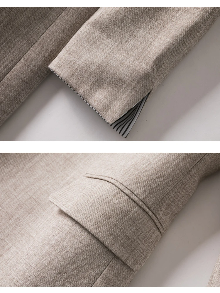 New Ladies Long Sleeve Spring Casual Blazer New Fashion Business Plaid Suits Women Work Office Blazer Women Coats Woman Jacket