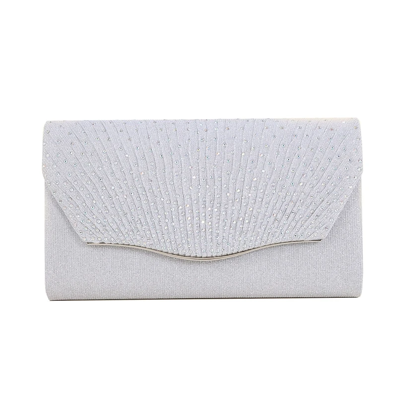

Women's Flap Evening Bag Glitter Clutch Handbag Wedding Party Shoulder Bags