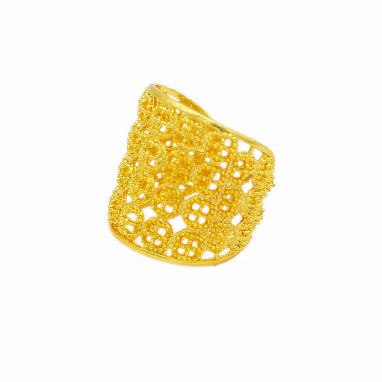 WDZUIAI Дубай яркий золотой цвет кисточки манжета браслет и кольцо набор