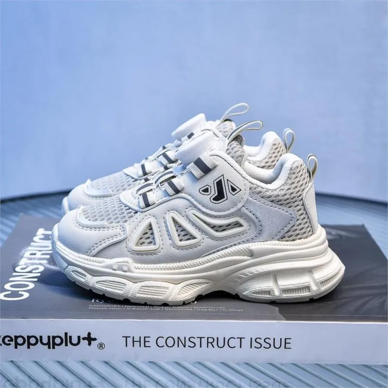 

CUZULLAA Kids Sports Shoes Autumn Girls Mesh Outdoor Sneakers Toddlers Turn Buckle Breathable Running Shoes Children Sneakers