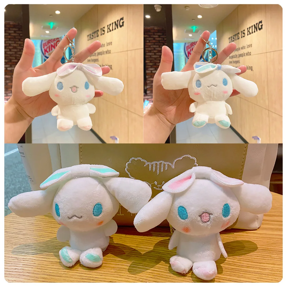 

Милый брелок Sanrio, плюшевые брелоки в виде коричника, рюкзак, подвеска, украшения, аксессуары, мультяшная плюшевая кукла, игрушки, детские под...