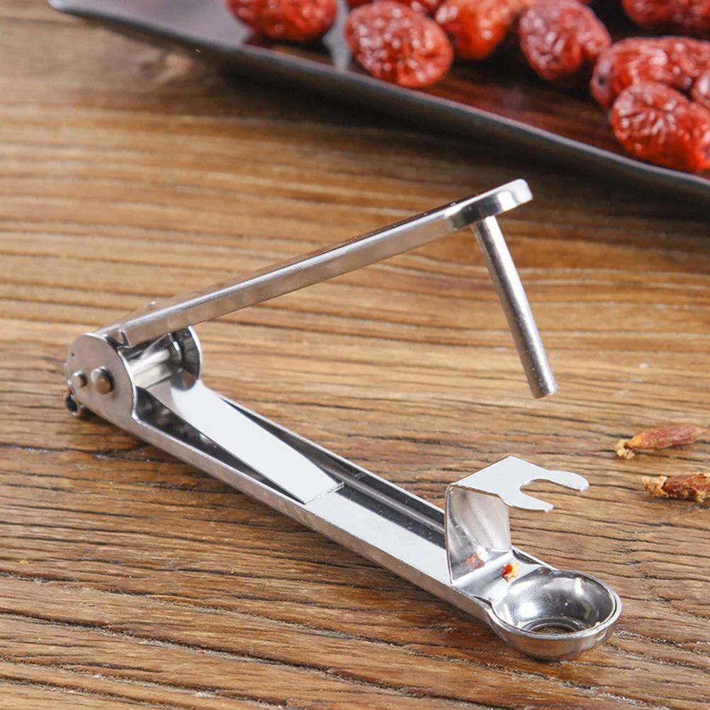 1 шт. красный сердечник с датой нержавеющая сталь машина для удаления боярышника