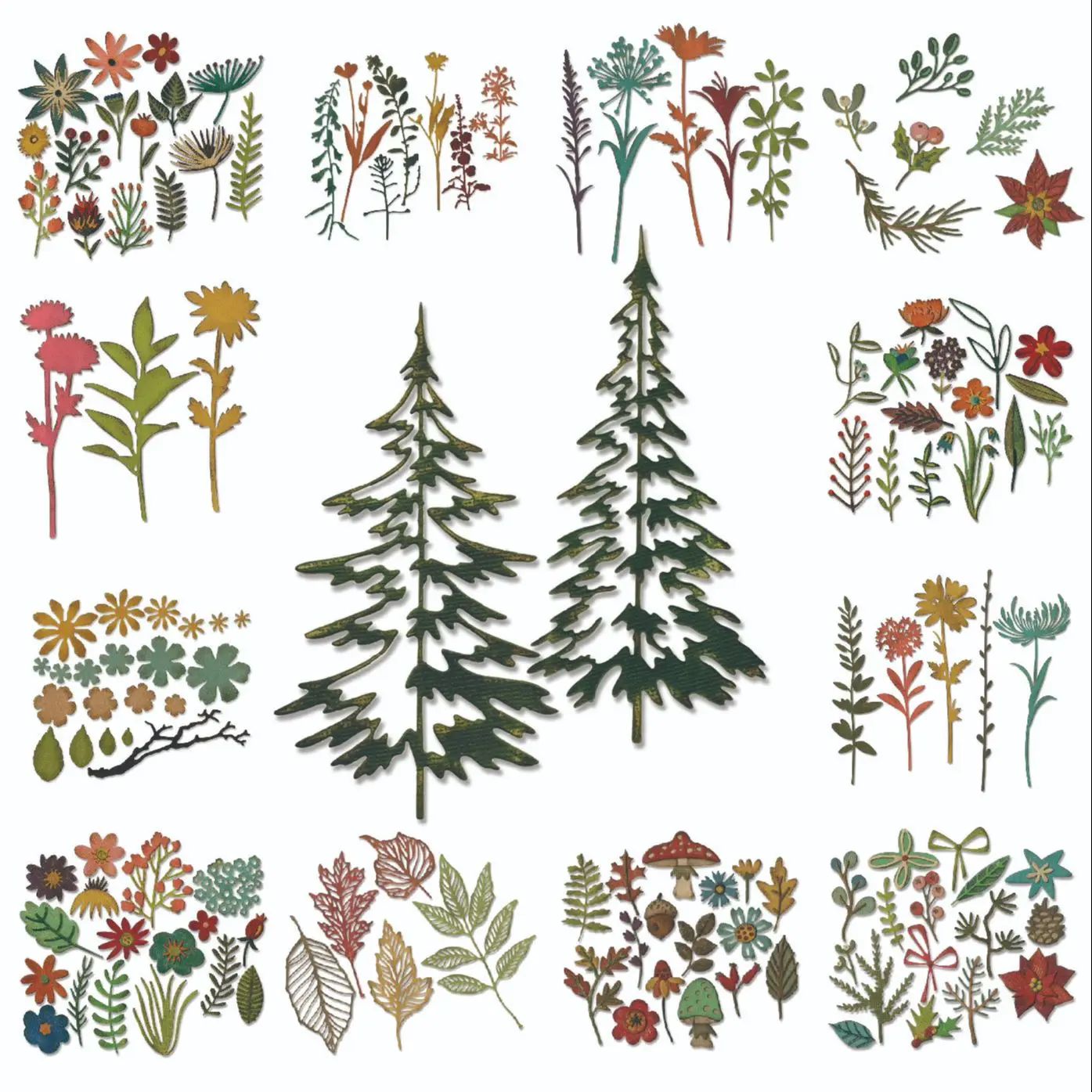 

Цветы, листья и деревья, металлическая резка, высечка, высечка, скрапбукинг, декор для фотоальбома «сделай сам», карточка, рукоделие, новинка 2022