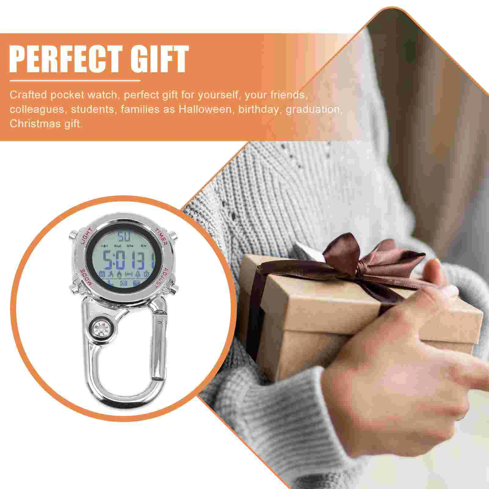 Luminous Watch Metal Belt Fob Climbing Accessory Key Chain Hooks Multifunctional Buckle Hook Hanging