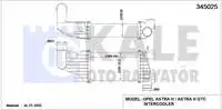 

345025 interior INTERCOOLER ASTRA H / ASTRA H GTC