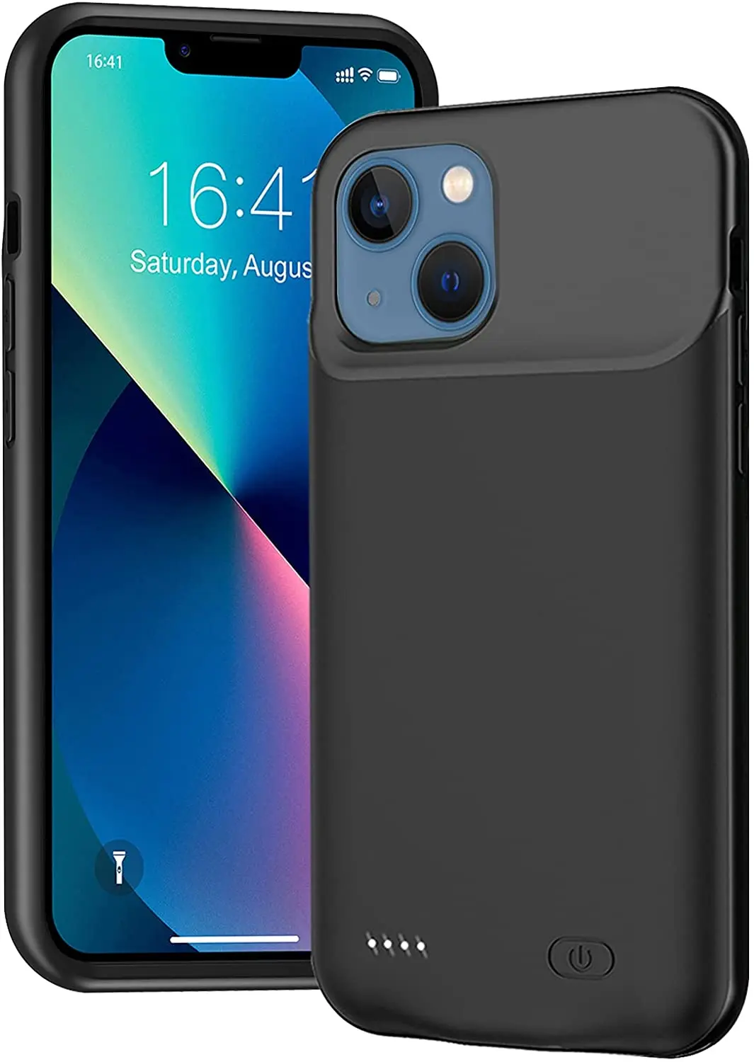 

Battery Case for iPhone 13,7000mAh Ultra-Slim Portable Charger Case Rechargeable Battery Pack Charging Case Compatible with