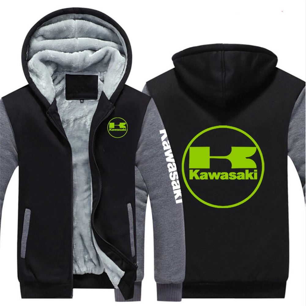 

Новая мужская Повседневная Толстовка, зимняя куртка 2022 Kawasaki, фирменный принт, высокое качество, осенняя камуфляжная ветровка с капюшоном, м...