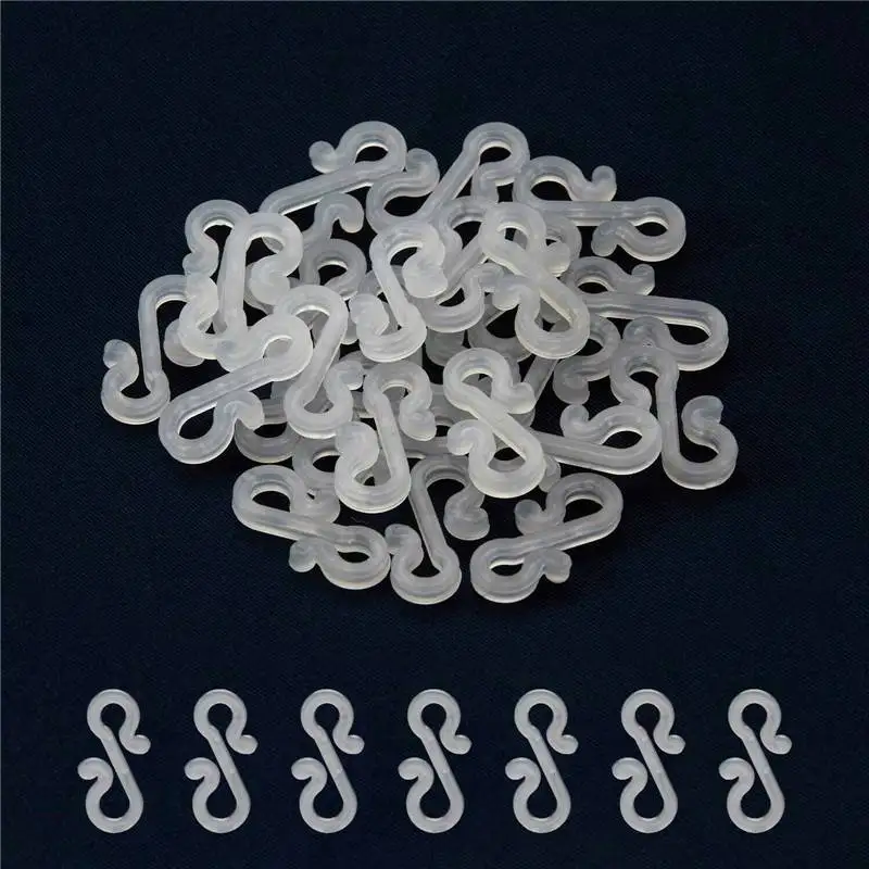 

Clear & Black Hooks Christmas Lights Clips For Hanging String Outdoor Gutter