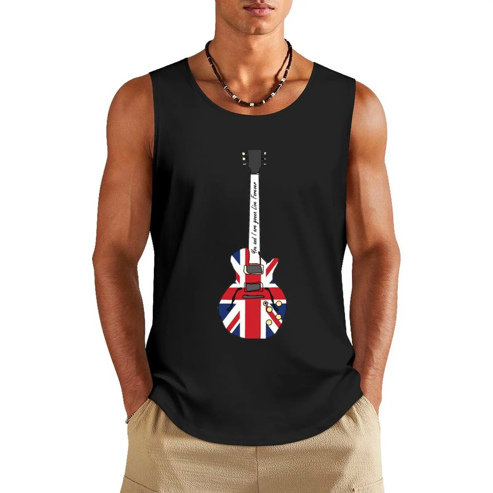 Noel Gallagher Union Jack Sheraton Live Forever Tank Top баскетбол аниме тренажерный зал мужская одежда