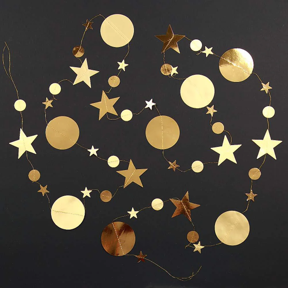 

Christmas Decoration Paper Garland New Year Decor Snowflake Twinkle Star Wedding Decor Xmas Xmas Tree Decoration