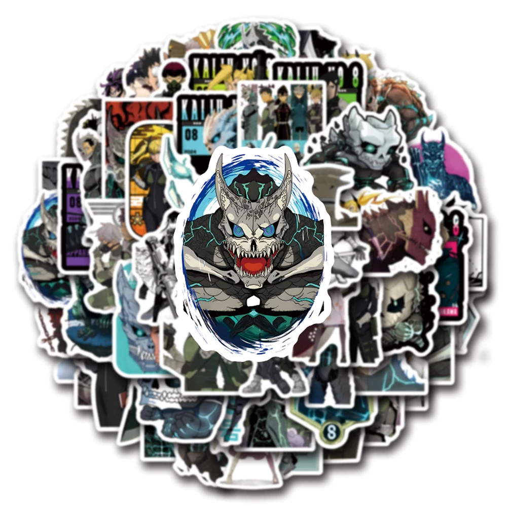 10/30/57 шт Крутые Аниме Кайдзю № 8 Наклейки DIY Мотоцикл Альбом для вырезок Ноутбук