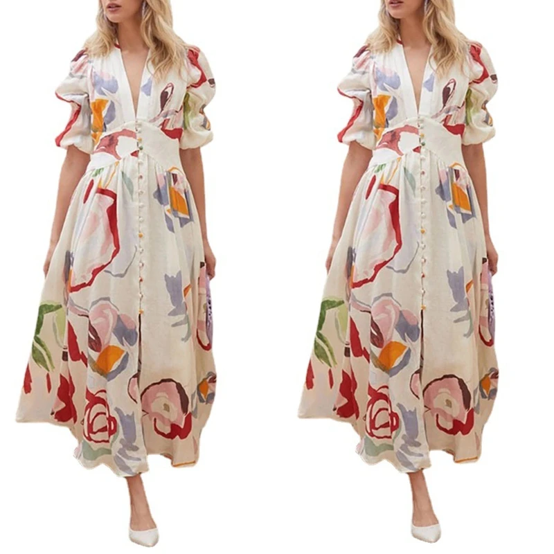 

Женская одежда Красочный Длинный купальник накидки летние открытые спереди с высоким разрезом