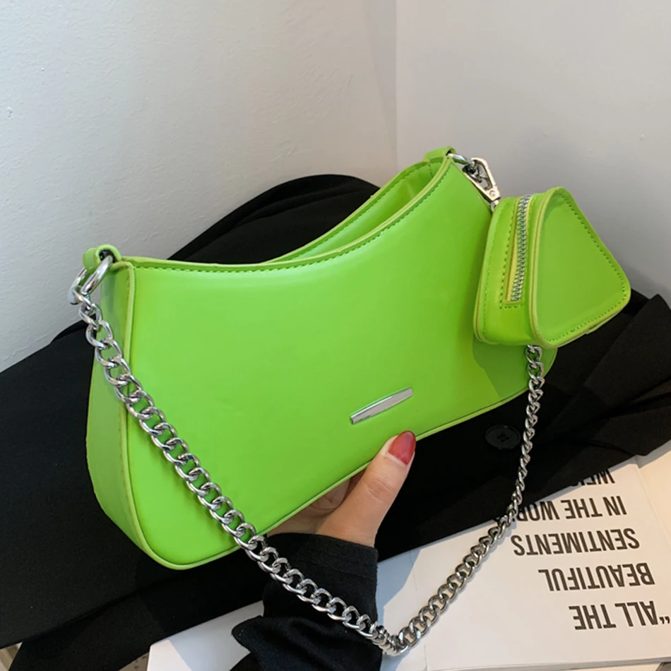 

Luxury Brand Designer Trend Women Shoulder Crossbody Bag PU Leather Mini Triangle Handbag Coin Purse Fashion Chain Messenger Bag