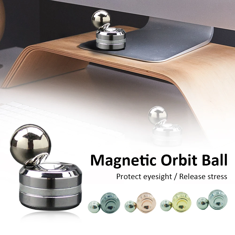 

Metal Fingertip Spinner Artificial Satellite Magnetic Gyro Orbiter Fidget Toy Stress Relief Adult Hand Spinner Toy Gifts Kids