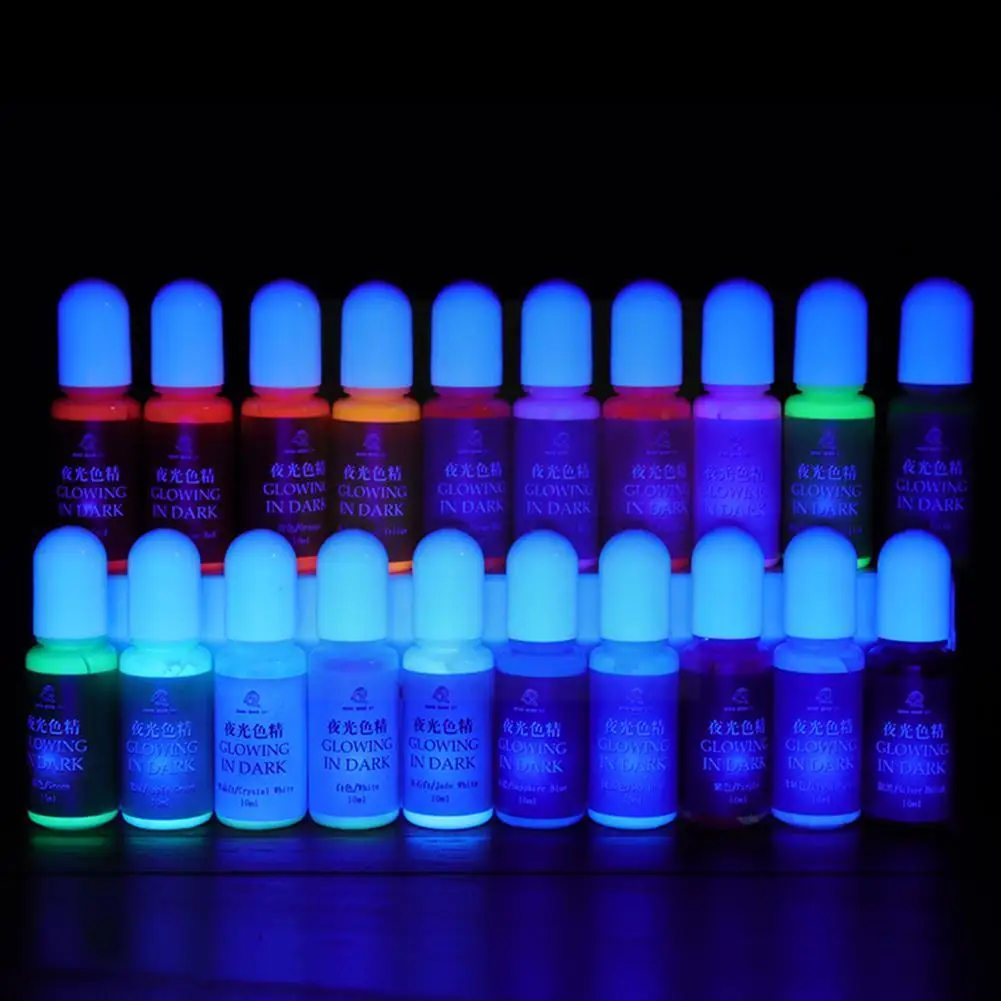 

Diy Luminous Colorant Pigment Multicolor Crystal Epoxy Art Decoration Handmade Glowing Dark Materials Mold Coloring Silicon S2p8