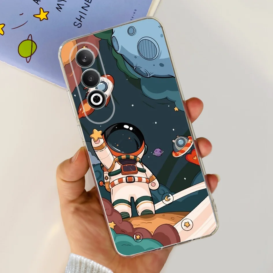 6 7 дюйма яркий чехол для Oppo K12 модель 2024 милый мультяшный динозавр мягкий тонкий