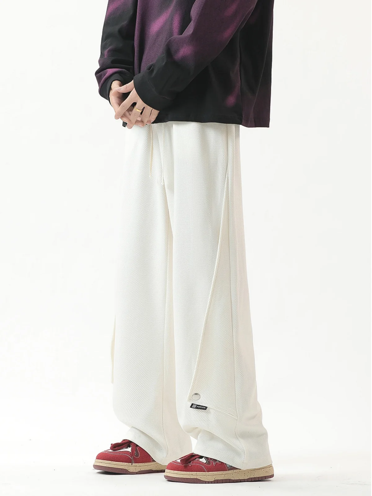 Yorkzoom осенние новые повседневные брюки нестандартного дизайна на пуговицах