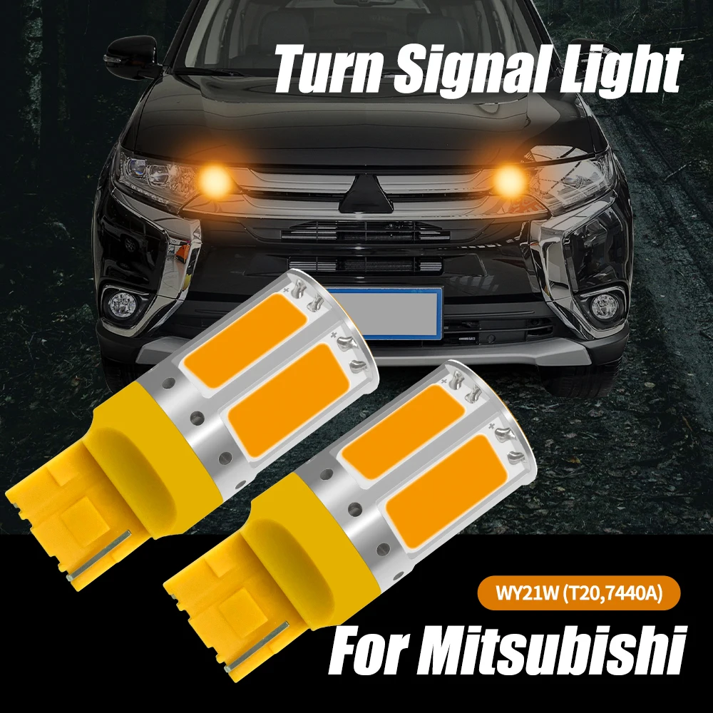 

2pcs LED Turn Signal Light Lamp Canbus WY21W T20 7440A For Mitsubishi Pajero V93 V97 Lancer Outlander Sport Montero RVR i-MiEV