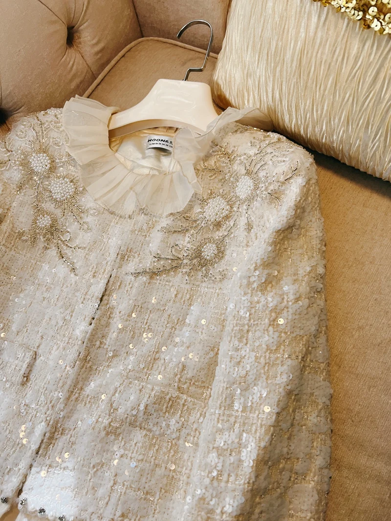 Lingzhiwusis Французский Винтаж Королевский ручной работы вышивка бисером перья