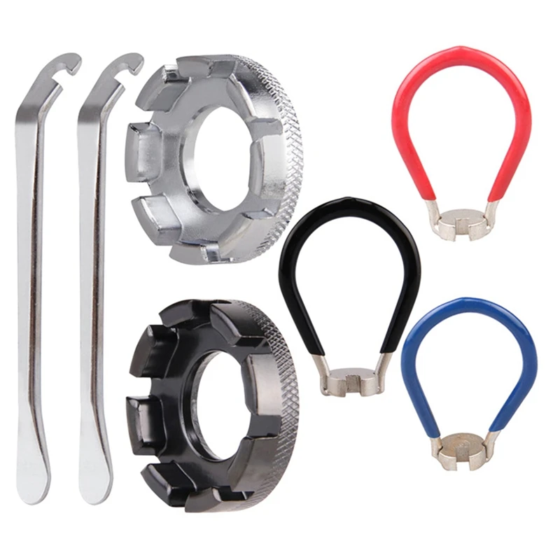 

Набор гаечных ключей для велосипеда, комплект инструментов из углеродистой стали для ремонта дорожных спиц, горных велосипедов, колес