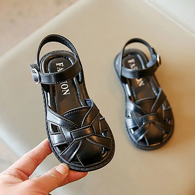 

Summer Girls Kids Mary Jane Hollow Sandals Toddler Baby Child Retro Woven British Princess Beach Sandals New 2022 1 2 3 8 Years