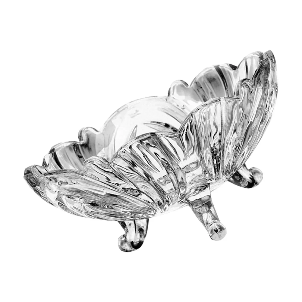 

1pc European Style Crystal Glass Fruit Plate Salad Nut Tray (Transparent)