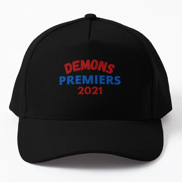 

Demons Premiers 2021 Baseball Cap Hat Snapback Sport Hip Hop Bonnet Casquette Casual Fish Black Printed Mens Solid Color