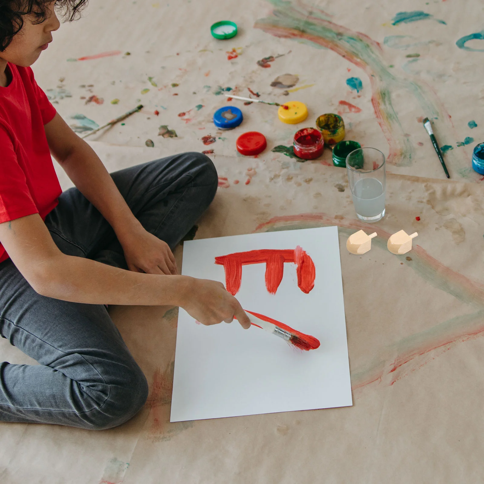 10 шт. деревянная волчок детская игрушка гироскоп баланс дерево лотоса