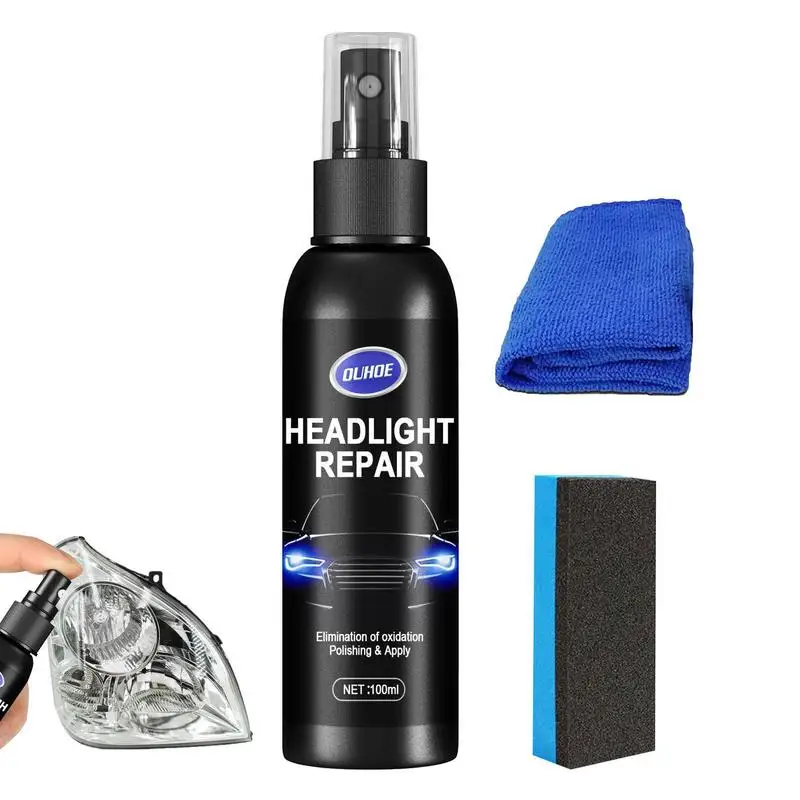 

Car Headlight Restoration Liquid 100ML Car Headlight Renewal Polish High Transparency Headlight Repair Polish For Repair