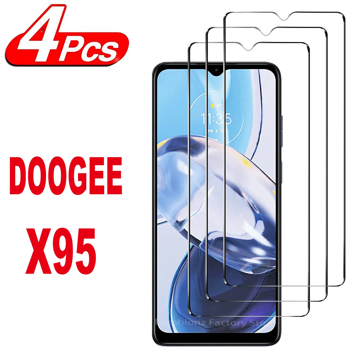 

2/4Pcs Screen Protector Glass For DOOGEE X95 X95Pro Tempered Glass Film