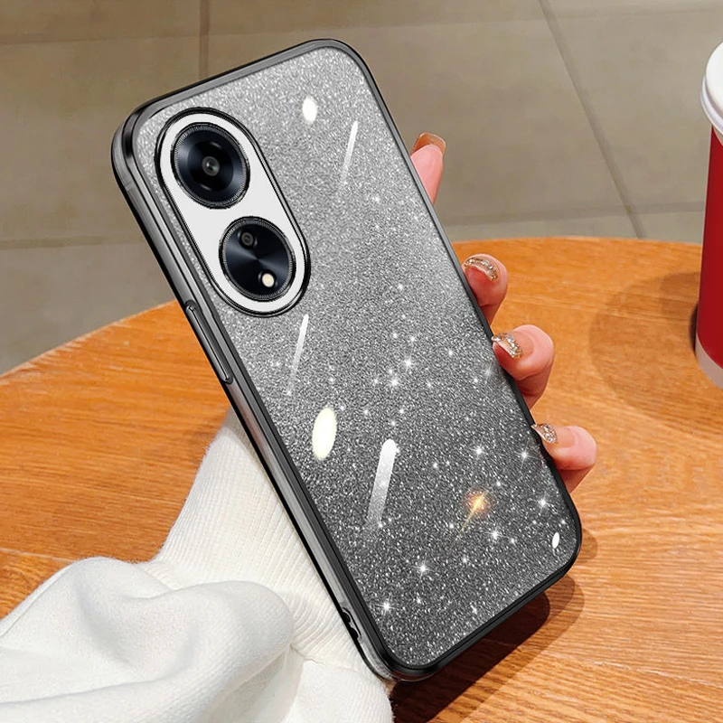 Для OPPO A38 чехол Oppo A18 роскошный Гальванизированный блестящий для oppo A58 A78 A98 4G