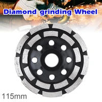 115mm black diamond double row electric grinding wheel cutting saw blade 22mm hole diameter for polishing wall grinding concrete